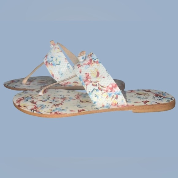 Joie A La Plagę floral embossed leather sandals sz 7.5 - Picture 4 of 6